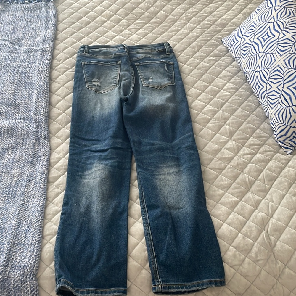 Risen Medium Washed Distressed Risen Jeans - image 4